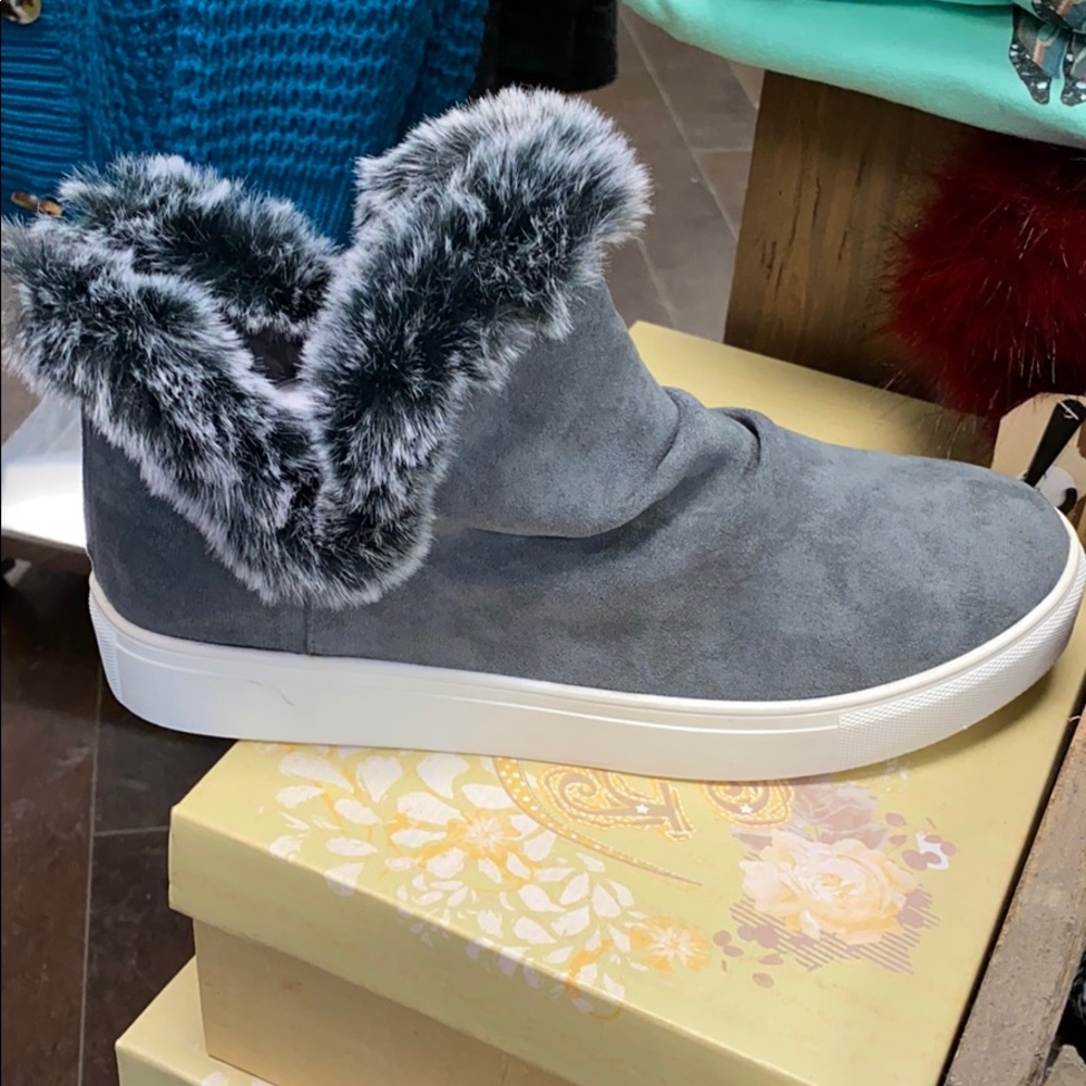 Plush slip on